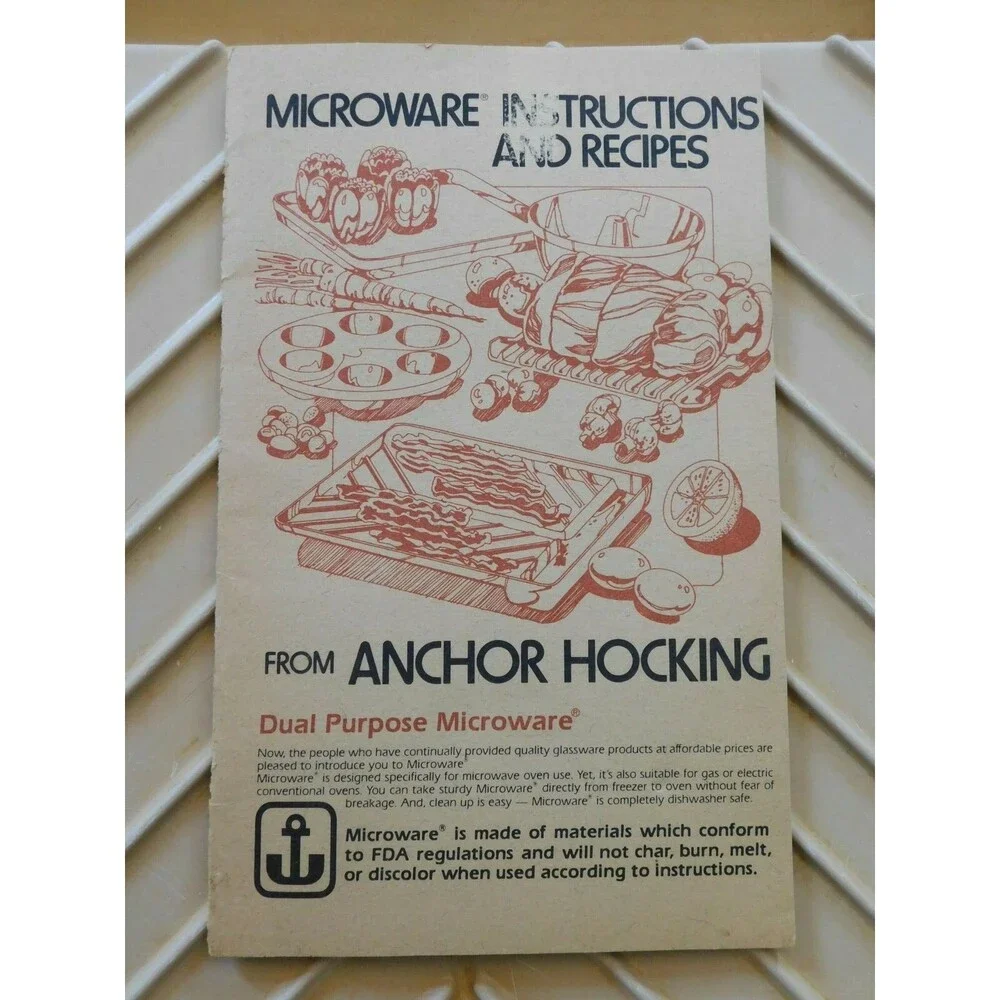 Vintage Anchor Hocking MicroWare Microwave Bacon Cooker Rack Tray PM 469-T1